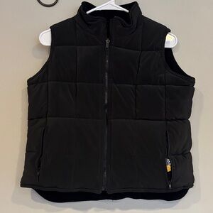 Red Denim Black reversible Puffer Vest